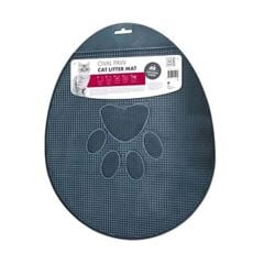 M-Pets Oval Pati Şekilli Tuvalet Önü Paspası Gri