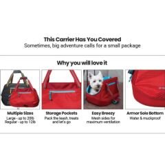 KURGO EXPLORER DOG CARRIER KIRMIZI