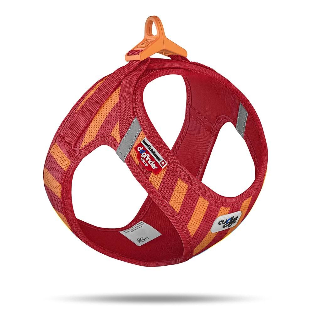 CURLI VEST HARNESS AIR-MESH LE26 STRIPES RED – GÖĞÜS TASMASI (L)