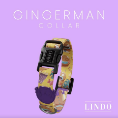 Lindodogs Gingerman Köpek Boyun Tasması – Ayarlanabilir, Polyester