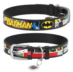 Waudog QR Pasaportlu ''Batman1'' Köpek Boyun Tasması 2XS 12 mm 18-24 cm SİYAH