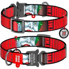 Waudog QR Pasaportlu ''Joker'' Köpek Boyun Tasması 20 mm, 24-40 cm Beyaz