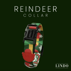 Lindodogs Reindeer Köpek Boyun Tasması – Ayarlanabilir, Polyester