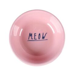 FL NELL BOYALI ÇELİK MAMA KABI / ANTISLIP / GRİ-PEMBE / 250ML