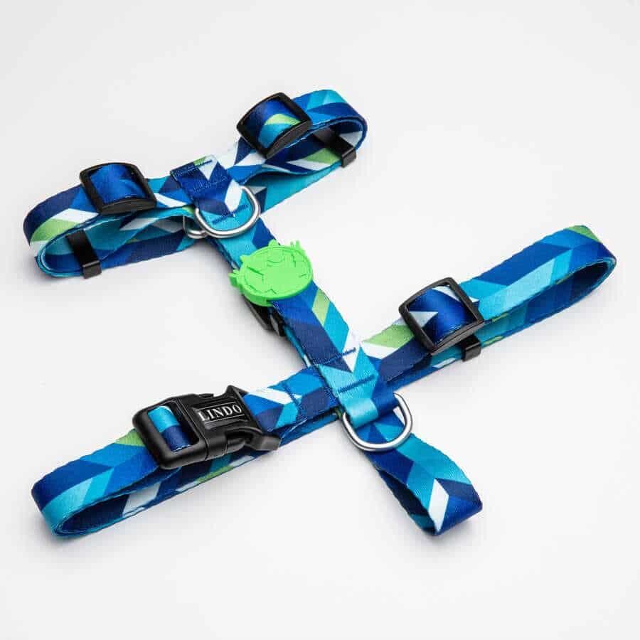 Lindodogs Blue Dream Köpek Göğüs Tasması – Ayarlanabilir, Ergonomik