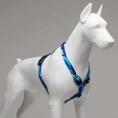 Lindodogs Blue Dream Köpek Göğüs Tasması – Ayarlanabilir, Ergonomik