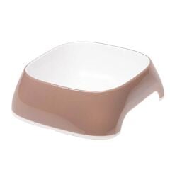 FERPLAST GLAM PLASTİK MAMA KABI / KAHVE / MEDIUM