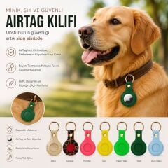 THE TAİLOR DERİ AİR TAG KILIFI TURUNCU