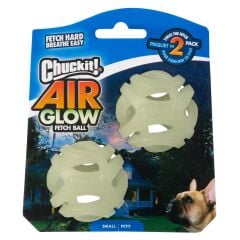 Chuckit! Max Glow Air Fetch Gece Parlayan Köpek Oyun Topu Küçük Boy (2’li Set)