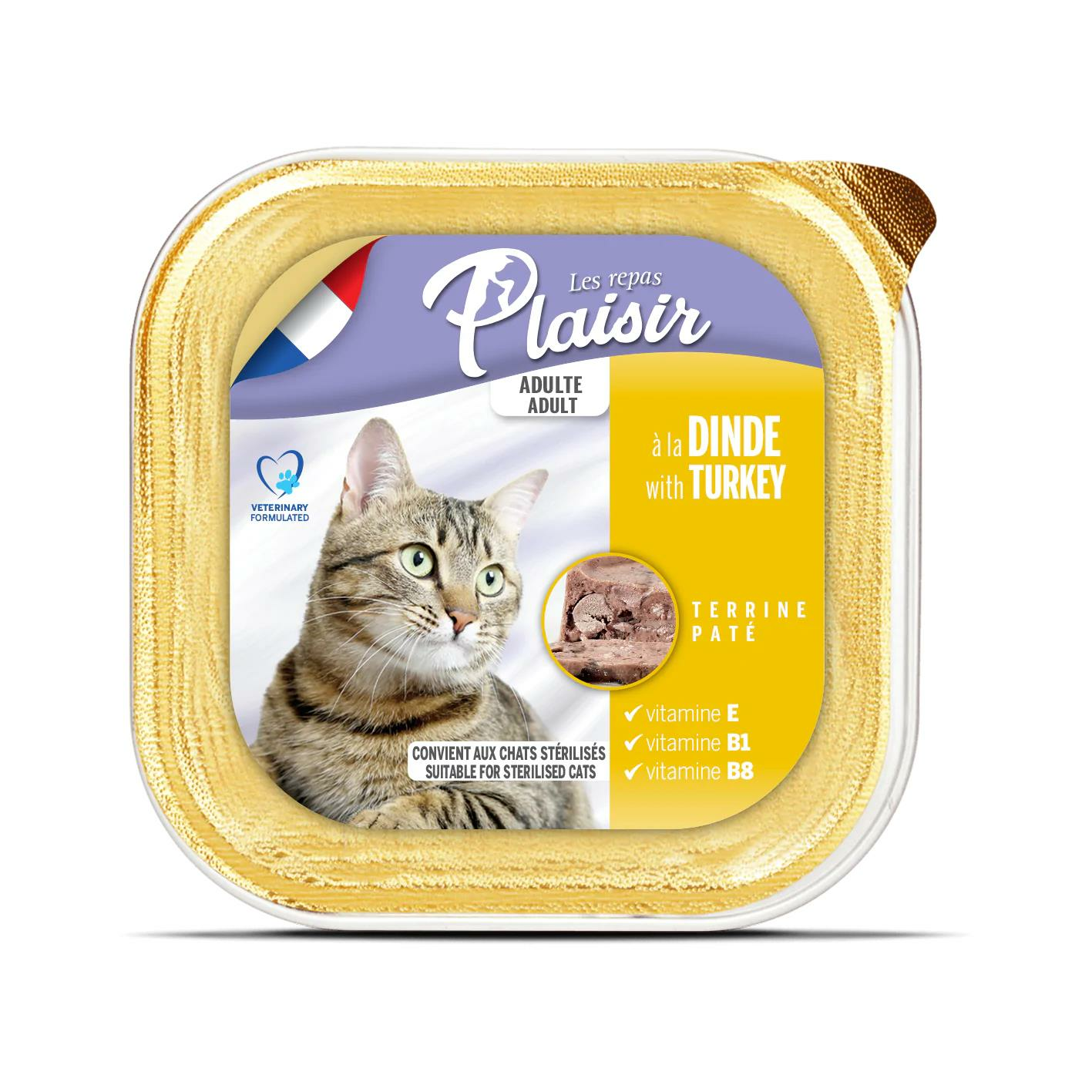 Adult Cat Food with Turkey Hindi Etli Yetişkin Kedi Yaş Maması 100 gr
