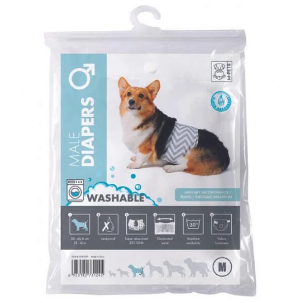 Pawstar M-Pets Erkek Köpekler İçin Yıkanabilir Külot (M)