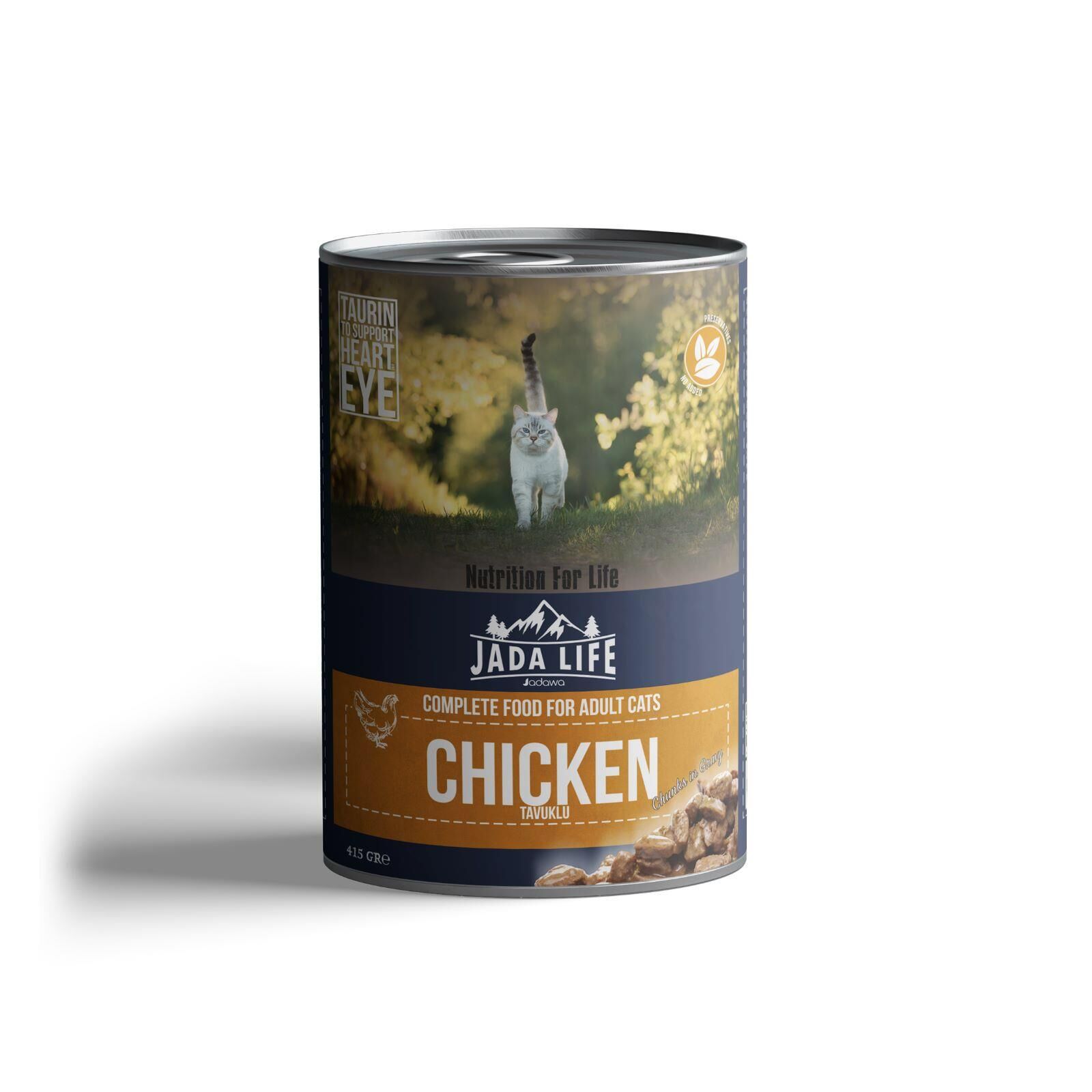 Jada Life Tavuk Etli Yetişkin Kedi Konservesi 415 gr