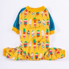 Pawstar Ice Cream Kedi Köpek Pijaması – Penye Tulum (Varyantlı)