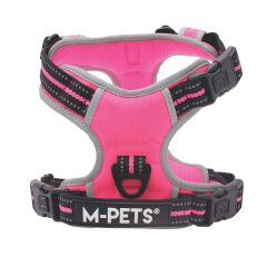 Hiking Reflektörlü Soft Sırt Tasması (Harness) – Pink (M)