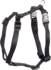 Flamingo Asp Köpek Göğüs Tasması – Siyah (25-40 cm, 10 mm)