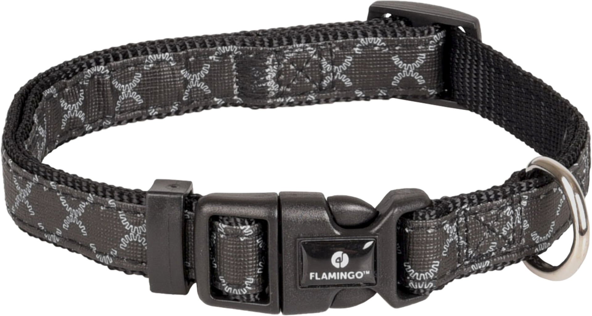 Flamingo Odin Köpek Boyun Tasması – Siyah (30-45 cm, 15 mm)
