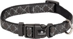 Flamingo Odin Köpek Boyun Tasması – Siyah (30-45 cm, 15 mm)
