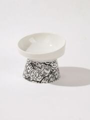 M-PETS URBAN STYLE TILTD SERAMİK MAMA KABI 150ML BLACK/WHİTE