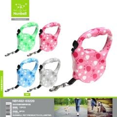 Nunbell Otomatik  Şerit Köpek Tasması 5 M (Puantiyeli)