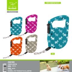 Nunbell Otomatik Köpek Tasması – 3 m, Köpek Desenli