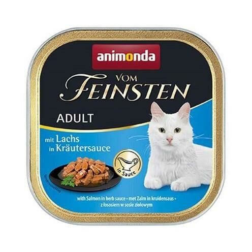 Vom Feinsten Tahılsız Somon Balıklı Ve Bitki Özlü Yetişkin Kedi Konservesi