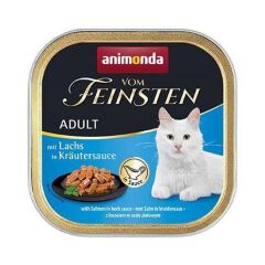 Vom Feinsten Tahılsız Somon Balıklı Ve Bitki Özlü Yetişkin Kedi Konservesi