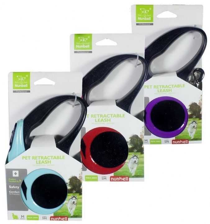 Nunbell Otomatik Şerit Köpek Tasması – 5 m