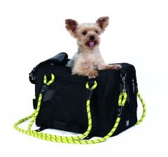 M‑Pets 2in1 Remix Black/Yellow Kedi Taşıma Çantası – 41 × 28 × 28 cm | Çok Yönlü & Konforlu Taşıma Çantası
