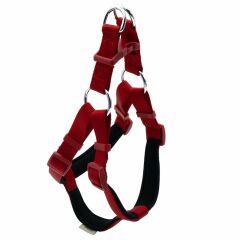 Doggie Konfor Dokuma Ronin Köpek Göğüs Tasması Kırmızı 2X45-55 CM