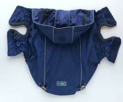 GF PET Çift Taraflı Kapşonlu Köpek Yağmurluğu – Lacivert (Small)
