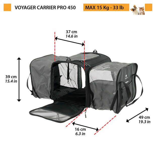 VOYAGER PRO 450 KUMAŞ TAŞIMA ÇANTASI / SİYAH