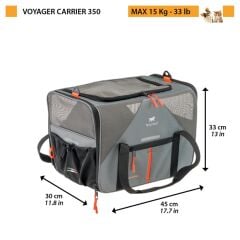 Voyager 350 Kumaş Taşıma Çantası – Gri | Köpek & Kedi Seyahat Çantası