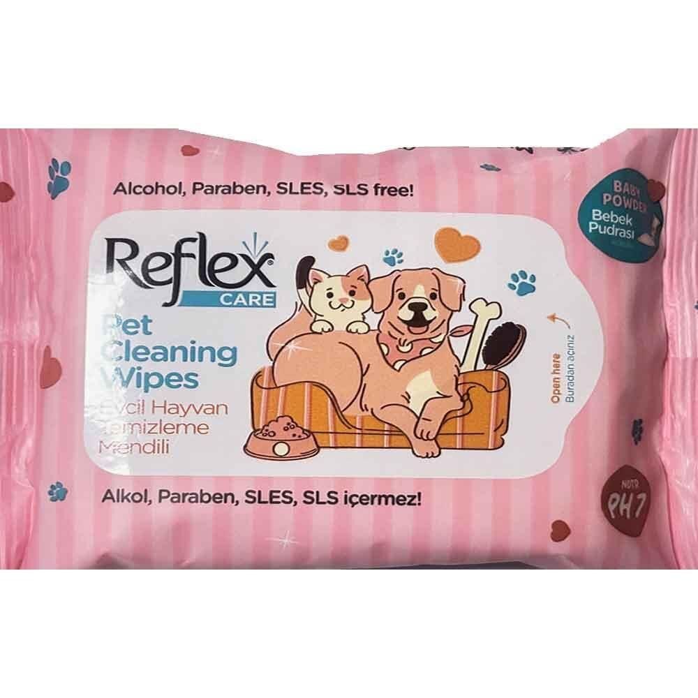 Reflex Care Evcil Hayvanlar İçin Çok Amaçlı Hijyenik Temizleme Mendili 10 Lu