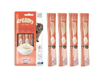 Creamy Somonlu Sıvı Kedi Ödül Maması 4x15 gr