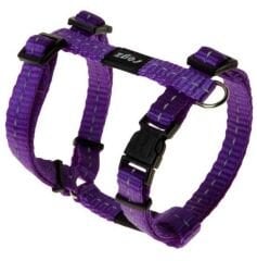 Rogz Köpek Göğüs Tasması – Reflektörlü Mor, Small (23-37 cm)