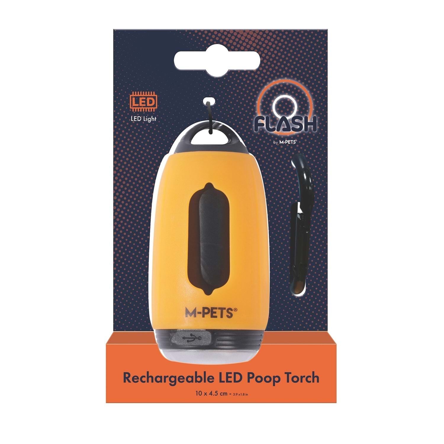 M-PETS FLASH LED DIŞKI POŞETİ KUTUSU ORANGE