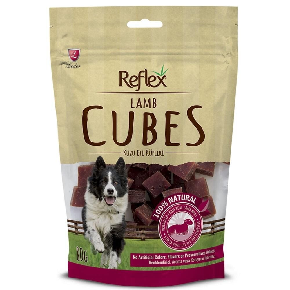 Lamb Cubes Kuzu Eti Küpleri Köpek Ödülü 80 gr
