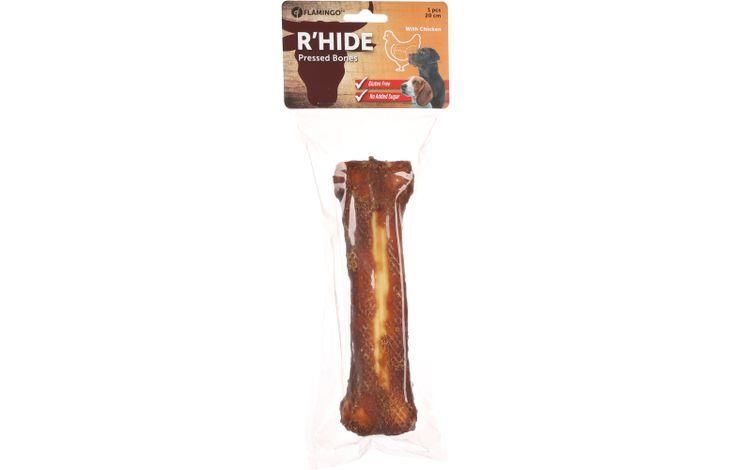 R'Hide Pressed Bones Tavuk Eti Kaplı Kemik Köpek Ödülü Tekli 20 cm