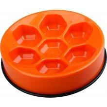 M-Pets Yavaş Yeme Mama Kabı 1200 ml – Turuncu