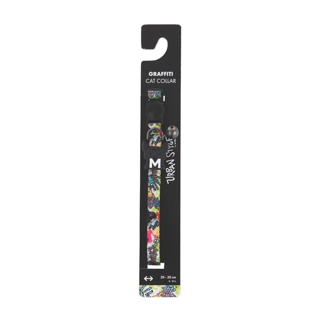 M-PETS URBAN STYLE GRAFFITI KEDİ BOYUN TASMASI