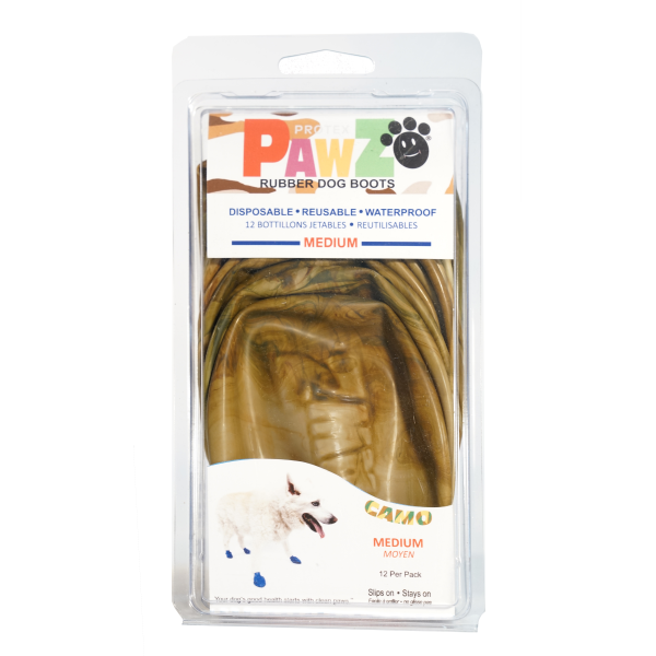 Pawz Köpek Galoşu – Kahverengi (Medium, 12’li Paket)