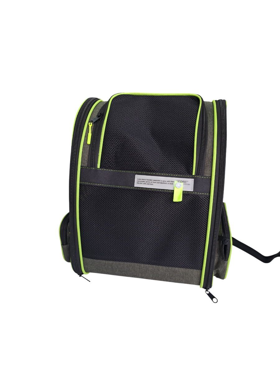 Petpretty Superior Haki Fileli Sırt Çantası | Köpek & Kedi Taşıma Çantası