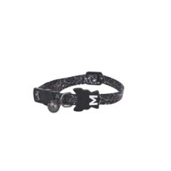 M-PETS URBAN STYLE FREESTYLE BLACK/WHİTE KEDİ BOYUN TASMASI