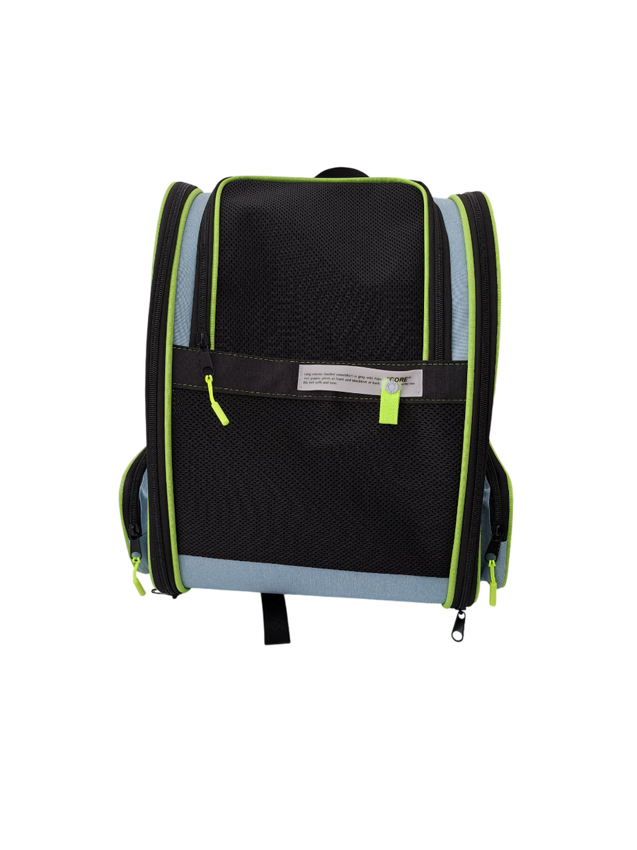 Petpretty Superior Açık Mavi Fileli Sırt Çantası | Köpek & Kedi Taşıma Çantası