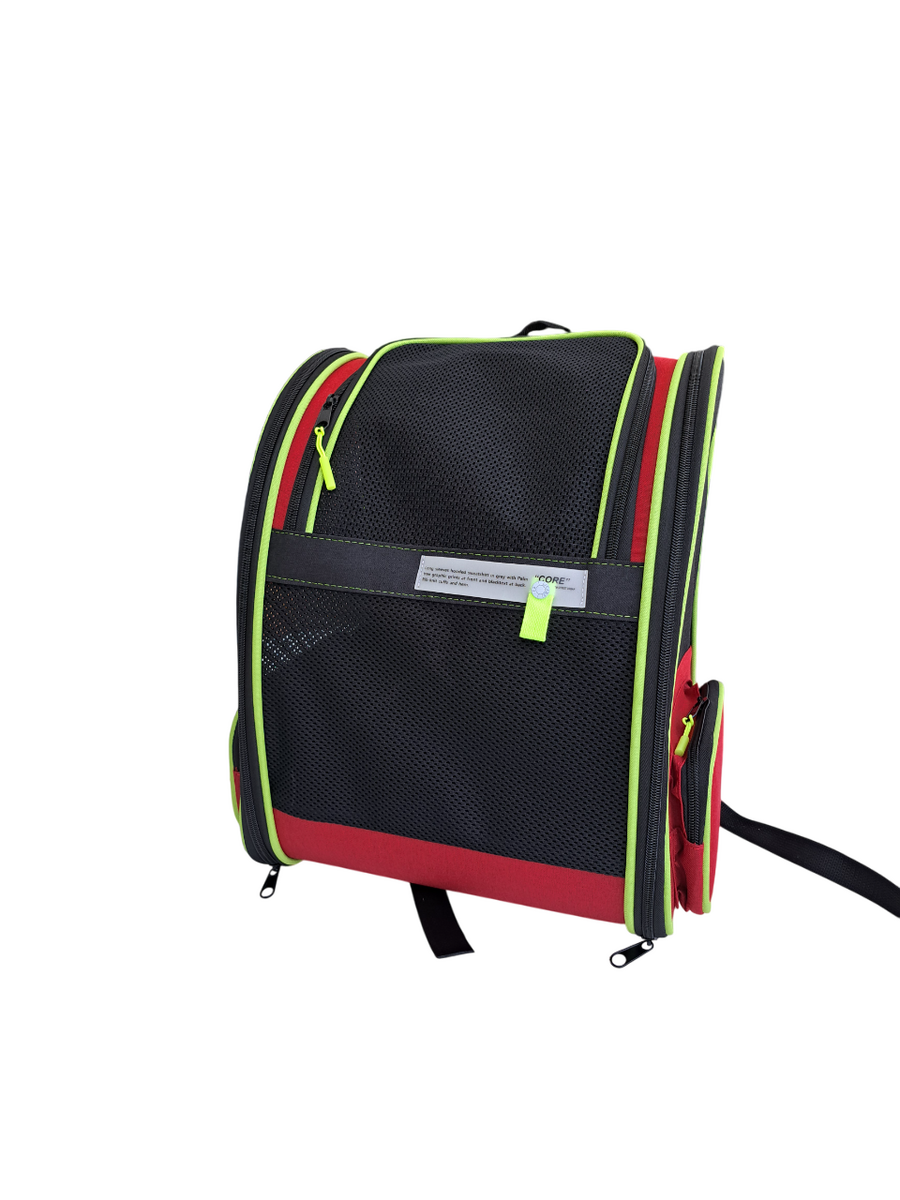 Petpretty Superior Kırmızı Fileli Sırt Çantası | Köpek & Kedi Taşıma Çantası