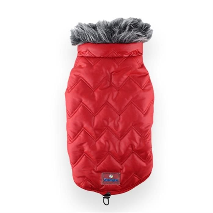 Zampa Space Yakalı Kürklü Köpek Montu – Kürk Yakalı, Sıcak Tutucu, Şık Tasarım (S)