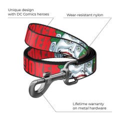 Waudog Naylon Köpek Kayışı, ''Joker'' Deseni, 15MM, 122CM