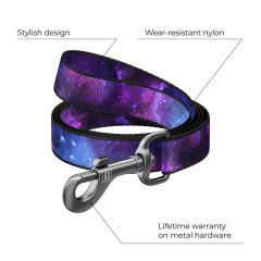Waudog Tasarım Gerçek Deri Köpek Boyun Tasması “Wonder Woman” Siyah – 15 mm, 26–35 cm