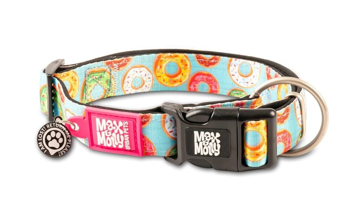 Max & Molly Donuts Smart ID Köpek Boyun Tasması – Yumuşak, Ayarlanabilir, Neopren