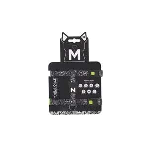 M-PETS URBAN STYLE BLACK/WHİTE ACTİVE KÖPEK GÖĞÜS TASMASI (XS)